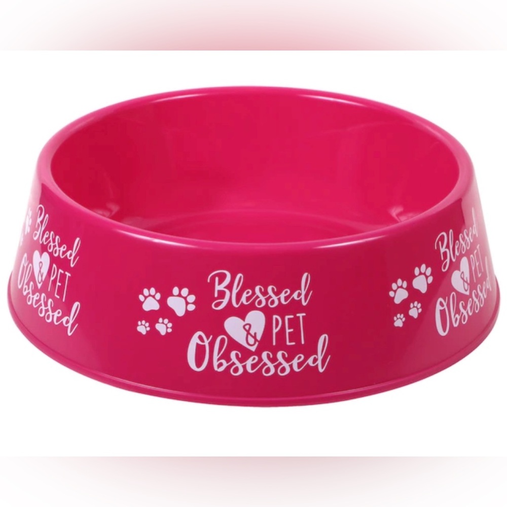 Blessed and Pet Obsessed Food Bowl